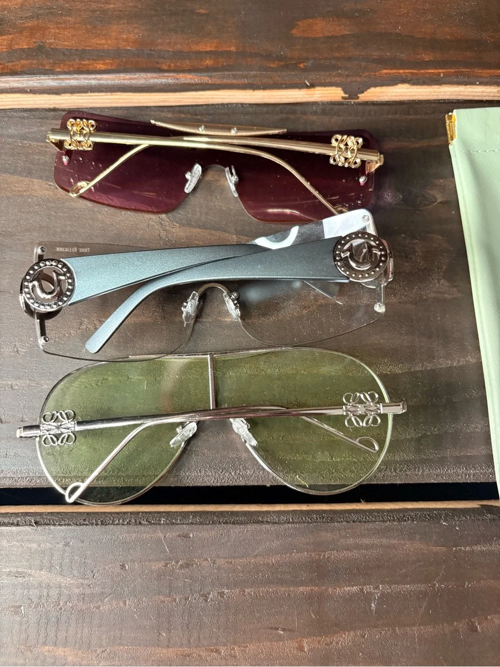 Women's Gradient Aviator Sunglasses - Pink Lenses